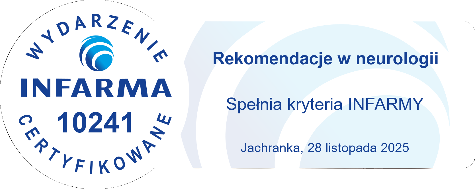 Spełnia kryteria Infarmy